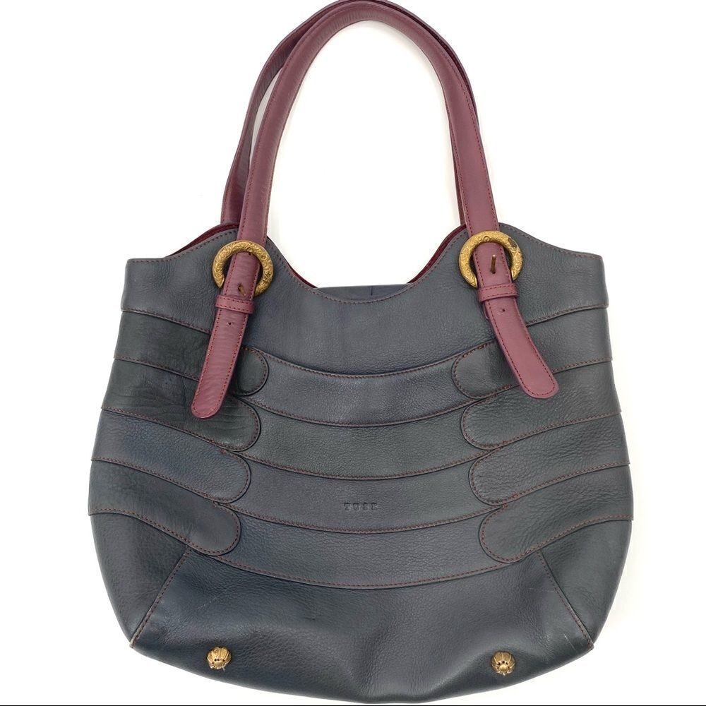 ‎Tusk Large Leather Shoulder Bag Tote Designer
